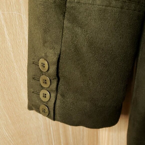 Nygard Collection Vintage Suede Feel Green Menswear Inspired Blazer 16 - Picture 4 of 6